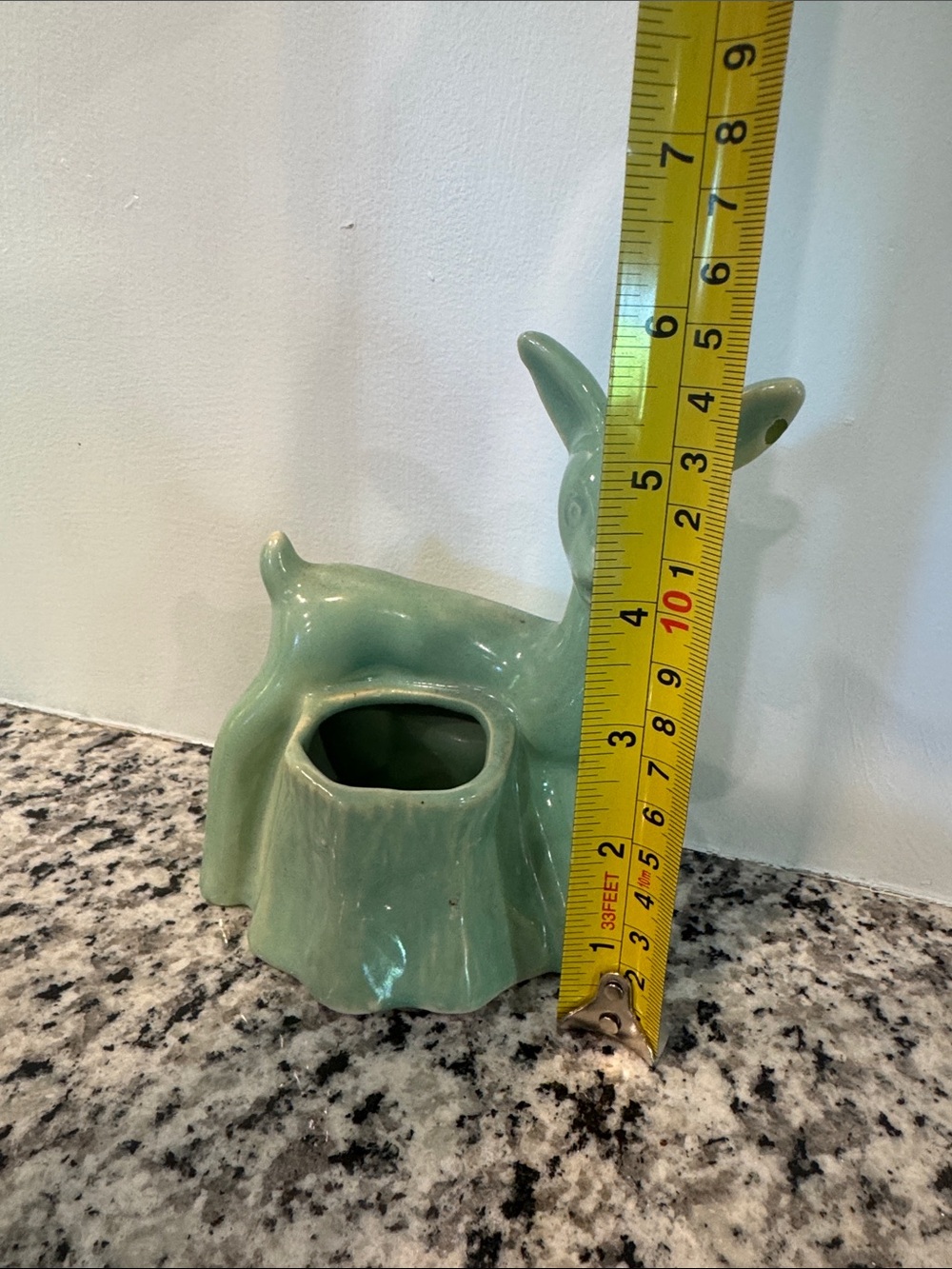 Vintage ceramic deer planter derp face goofy - Picture 5 of 6